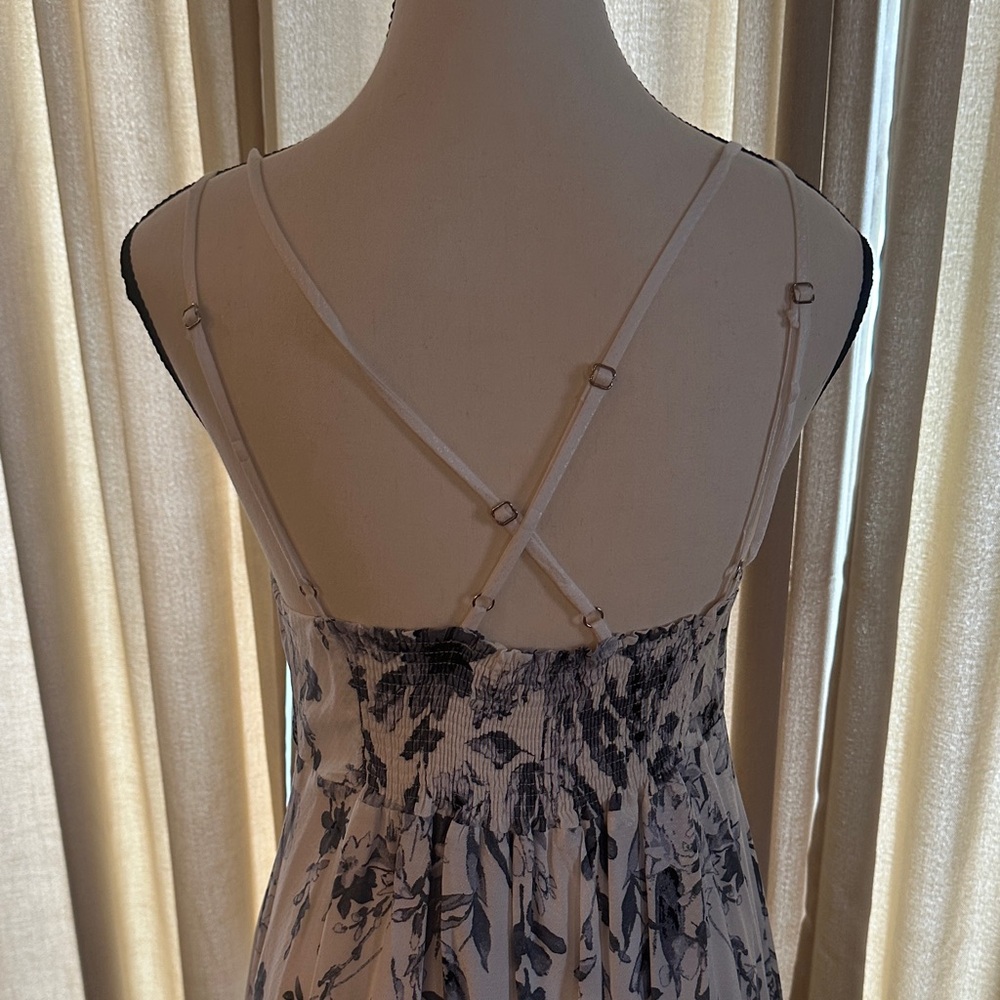 Anama White and Blue Floral Maxi Dress - Picture 3 of 8